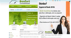 Desktop Screenshot of bonfortcontabilidade.com.br
